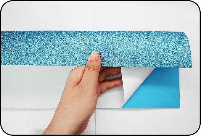 pson 10Pcs 7.8 x 11.8 Inch Shiny Self-Adhesive EVA Foam Sheets - Image 3
