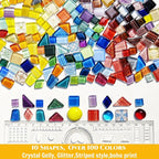 IcosaMro 2.2LB Mosaic Tiles for Crafts DIY Stepping Stone Project Supplies | - Image 3