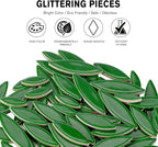 Yoption Petal Mosaic Tiles for Crafts, 200g Flower Leaf Ceramic Mosaic Tiles - Image 5
