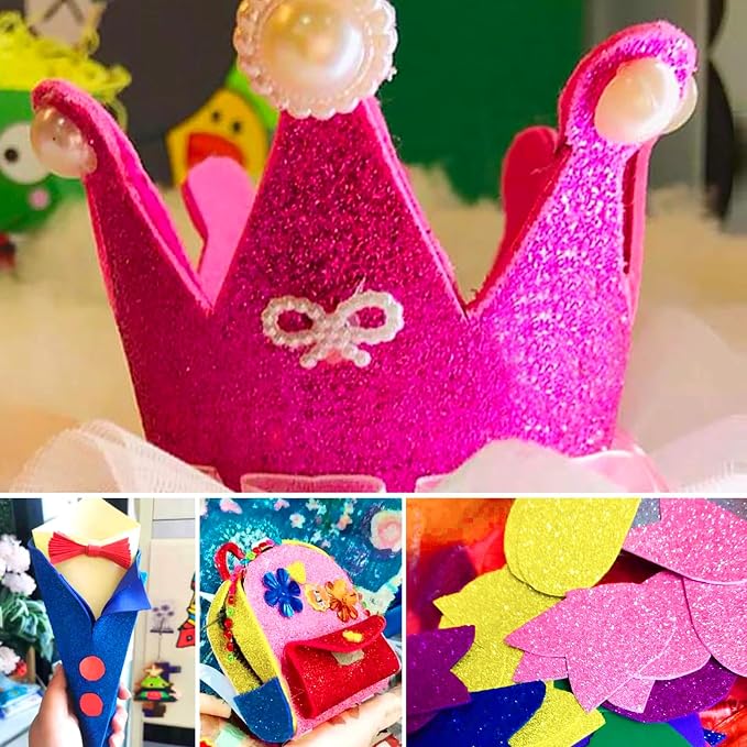 10 Sheets Glitter Cardstock Paper Self-adhesive Backs 30 X 20cm A4 Paper - Image 5