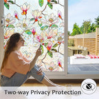 Window Privacy Film Stained Glass Window Film Decorative, Static Cling Rainbow - Image 3