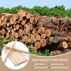 Wood Strips Slats for Wall, Wooden Sticks for Crafts 1/4" ×1.5" × 15", - Image 5