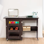 VIVOHOME Folding Sewing Table for Sewing Machine, Sewing Desk - Image 7