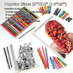 6" x 9" Sketch Book, Spiral Bound Sketch Pad, 50 Sheets 68lb/100gsm Acid-Free - Image 6