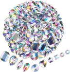 1200 Pcs AB Rhinestones for Bedazzling, Rainbow Effect Craft Gems for Crafting by Unknown