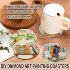 Axquilon 8 Pcs Books Diamond Art Coasters Kit - Image 3