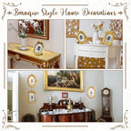 Vicenpal 6 Pcs Tiny Picture Ornate Frames 5 x 7 Inch Small Vintage Oval Picture - Image 5