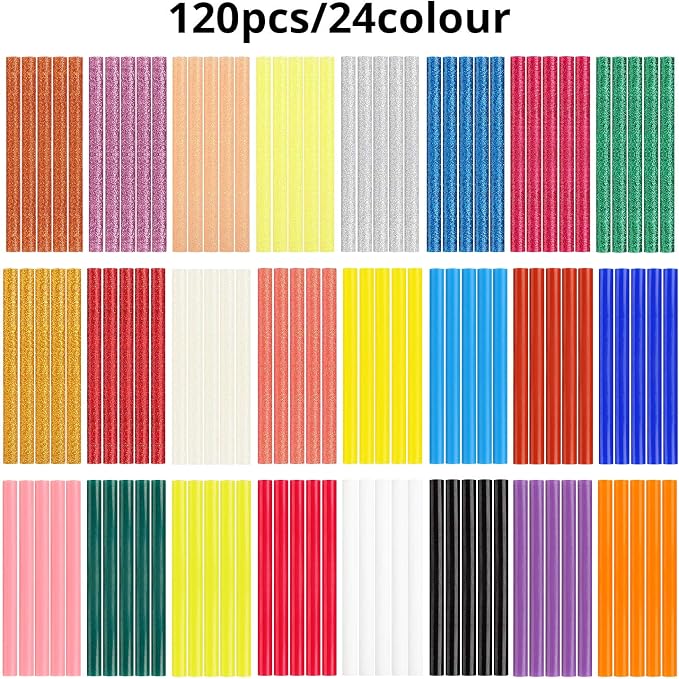 Gartful 120pcs Colored Glue Sticks - Image 7