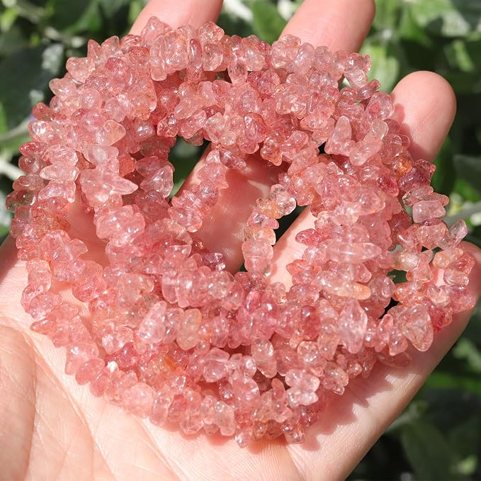 400pcs Natural Chip Stone Beads - Image 8