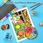 36 Colors Acrylic Paint Markers, 18 Pack Dual-Color Acrylic Paint Pens - Image 5