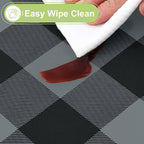 Smiry Rectangle Table Cloth, Waterproof Vinyl Tablecloths - Image 3