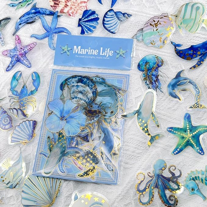 50Pcs Ocean Animal Stickers - Image 3