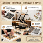 Printing Linocut Hand Lever Press Machine - Image 5