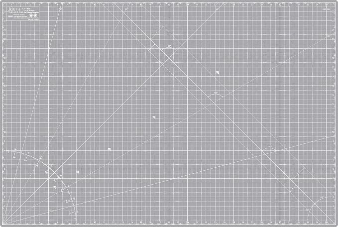 Elan Cutting Mat A1 Gray, Large Self Healing Cutting Mat 24 x 36 Inch, 5-Ply by Elan