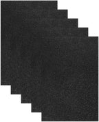 MECCANIXITY 5 Sheets Black Shiny Foam Sheets, 8 Inch x 12 Inch Sparkle EVA Foam by MECCANIXITY
