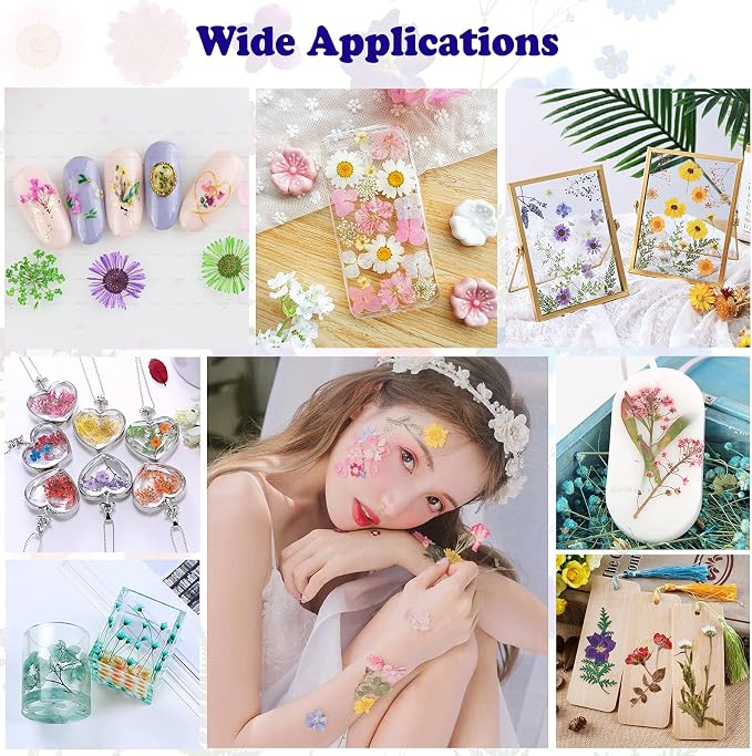 84 Pcs Green Dried Pressed Flowers Real Natural Leave - Image 6