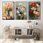 3 Pack Floral Framed Paint by Numbers Kits - Image 2