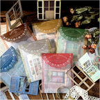 Vintage Scrapbook Paper Window Cutout Stickers by Diuhofart