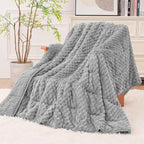 Super Fuzzy Soft Fleece Sherpa Weighted Blanket 20 lbs by EazfyPro