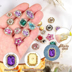 PATIKIL Sew on Rhinestones Crystal, Light Purple - Image 3