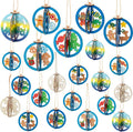 Chunful 72 Pcs DIY Wooden Crafts to Paint Winter Gingerbread Ornaments 3D by Chunful
