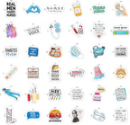 100Pcs Funny Nurse Stickers for Water Bottle, Laptop - Image 4