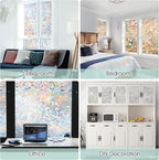 STATINT Stained Glass Privacy Film, UV Blocking Rainbow Static Cling - Image 9