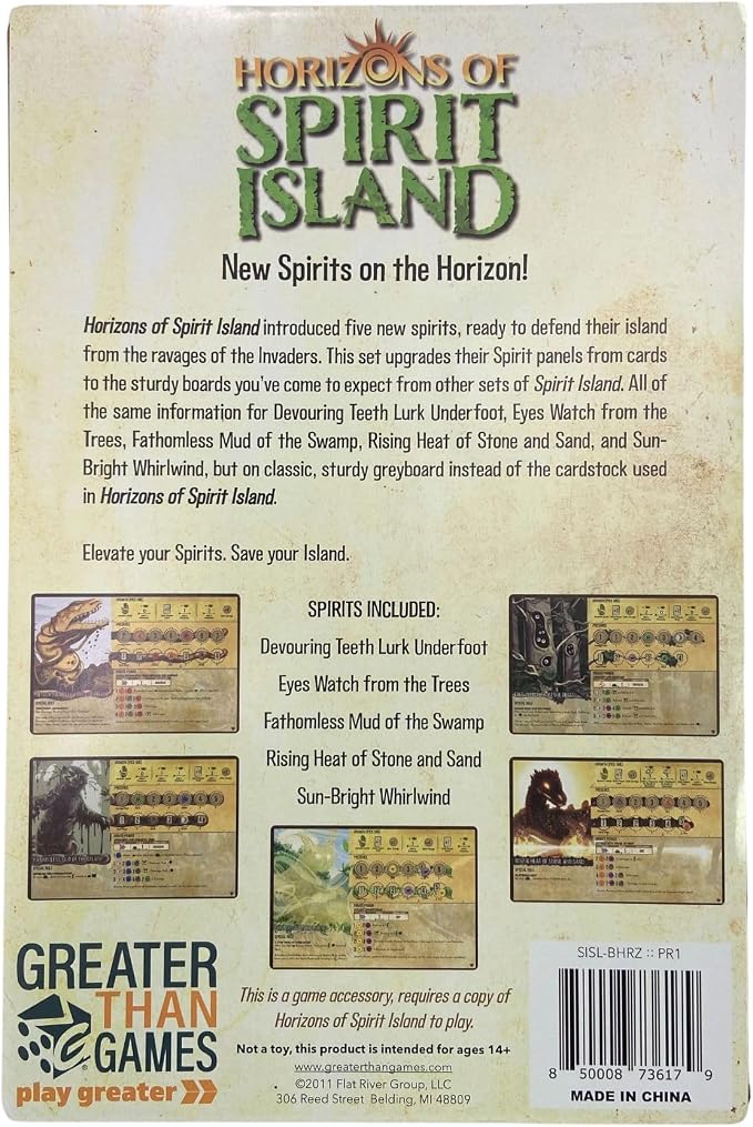 Greater Than Games Horizons of Spirit Island Punchboard Panels Cooperative by GreaterThanGames