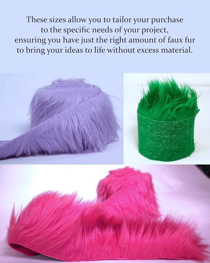 Faux Fake Fur Long Pile Luxury Shaggy/Craft, Decorations / 60" Wide/Sold by The - Image 5