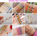 Redtwo 3mm 44500pcs 144 Colors Glass Seed Beads Kit | 7 Boxes Small Beads - Image 4
