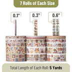 Mr. Pen- Washi Tape Set, 21 Rolls, 5 Yards/Roll | Washi Tape - Image 4