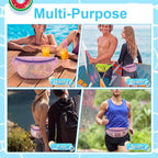 Hsei 2 Pcs Mesh Shell Bags for Beach Shelling Seashell Collecting Fanny Pack - Image 4