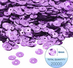 Mandala Crafts 6mm Cup Round Lilac Sequins - Image 3