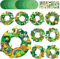 Hollowfly 48 Sets St. Patrick's Day Wreath Craft Kits DIY Irish Wreath Hanging by Hollowfly