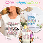 Tintnut Pink Easter Heat Transfer Vinyl, easy cut & weed, stretch washable - Image 6
