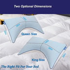 Cooling Pillow Queen Size Set of 2, Shredded Memory Foam Adjustable Loft - Image 7