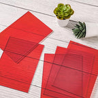 Lesnlok Red Acrylic Sheets 1/8 inch Thick 3mm 2 Pack 8 x 12 Transparent - Image 5