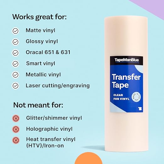 TapeManBlue Clear Transfer Tape - Image 7