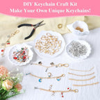 ZOYVUX 363Pcs Lip Gloss Charms Keychain Kit, DIY Bag Charm Kit - Image 2