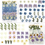 LUXEEASE 140P Hydrangea Dried Pressed Flowers | Large petals, star blooms - Image 2