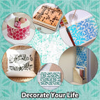 Yazhiji 8PCS Geometric Stencils - Image 6
