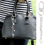 20pcs Silver Keychain Making Kit, Key Ring Swivel Snap Hook Chains, Alloy - Image 6