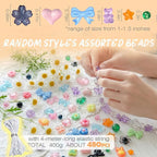 Sistenia 480PCS Acrylic Beads for Bracelet Making Kit - Image 2