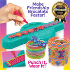 Just My Style Fashion Punch Style & Stitch Loom, Friendship Bracelet Kit - Image 2