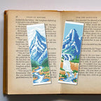 FREEBLOSS 6 Set Cross Stitch Bookmarks Kit Mountains&Rivers Stamped Cross - Image 7