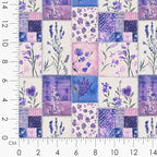 Lavender Patchwork Cotton Fabric Panel – 6 Designs + Bonus Sheet 29.5×19.6 inch - Image 8