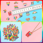 MARFOREVER 40Pcs/20 Pairs Pride Charms, Rainbow Charms - Image 2