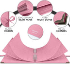 Bstorify Square Scrapbook Photo Albums 8 x 8 Inch Pink Thick Paper, Metal - Image 3