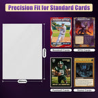 White MTG Card Sleeves 200 Pack Matte Trading Card Sleeves Sturdy Card Protector - Image 2