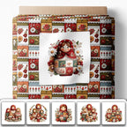 Matryoshka Patchwork Quilting Fabric Panel – 6× Blocks + Bonus Patchwork Sheet - Image 2